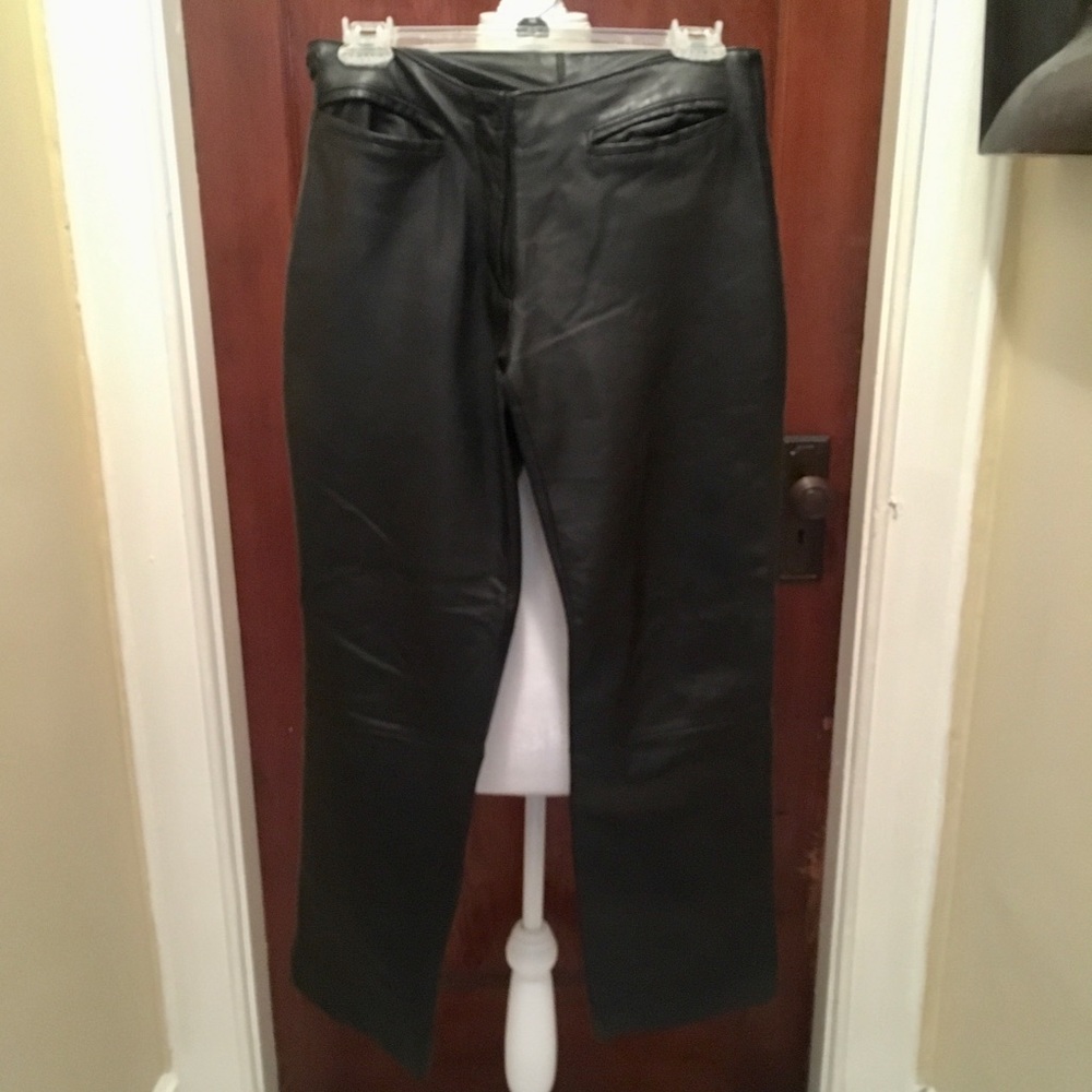Luly K Vintage 90’s Black Leather Pants